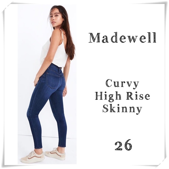 Madewell Curvy High Rise Skinny Jeans - Picture 1 of 8